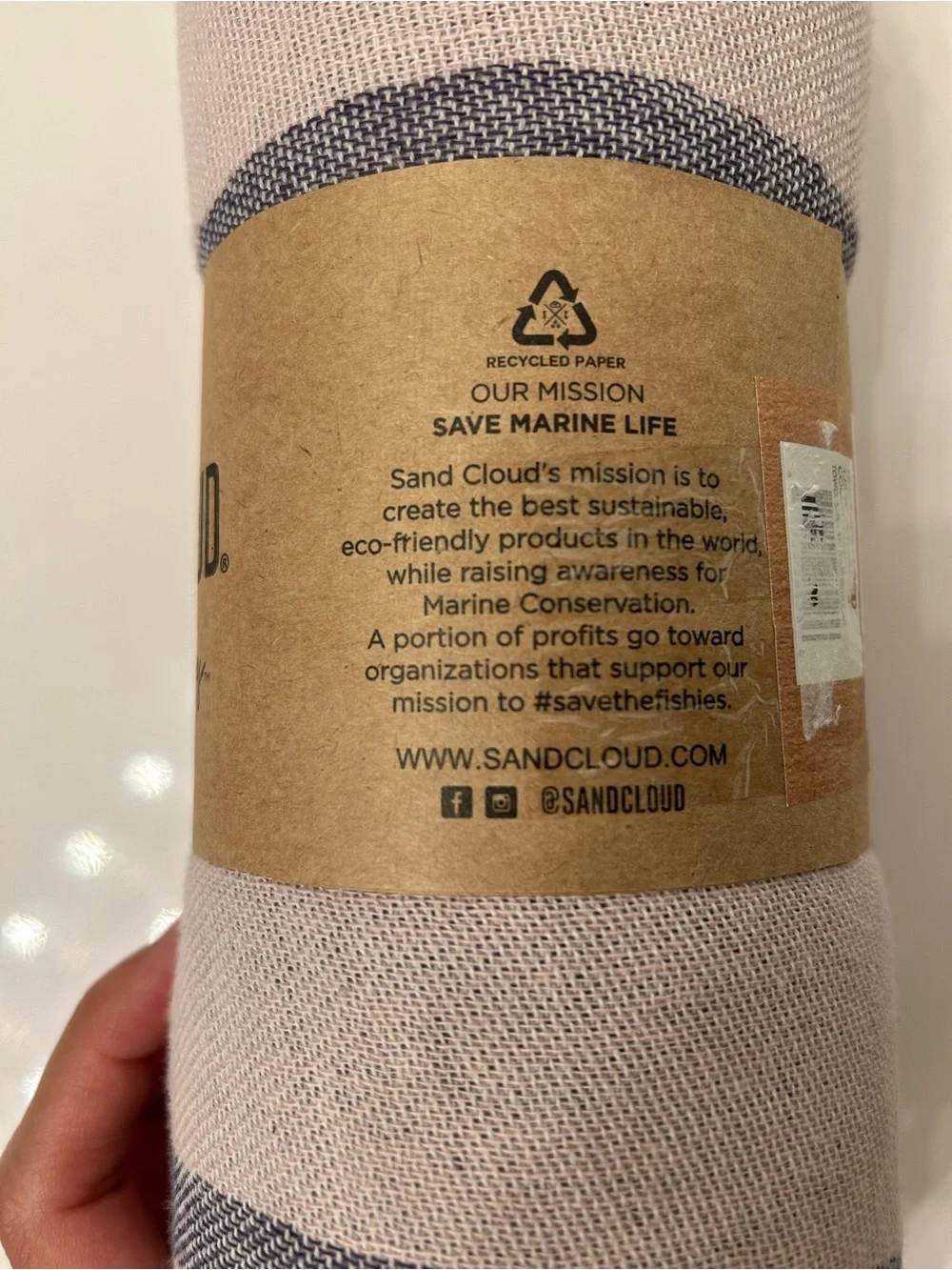 Sand cloud Orca Whale Towel
